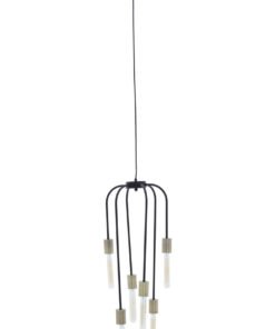 Lagona 6 Bulb Black Pendant Light