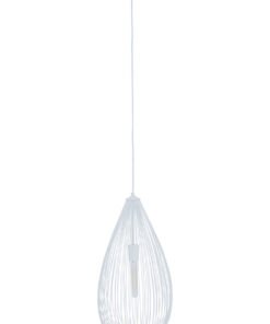 Lavis Teardrop White Pendant Light
