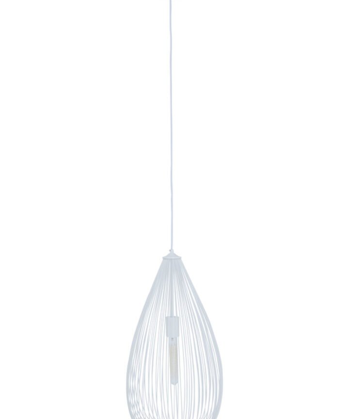 Lavis Teardrop White Pendant Light