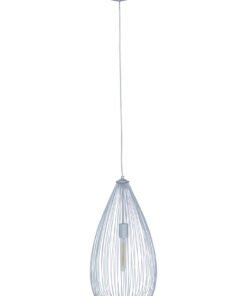 Lavis Teardrop Silver Pendant Light