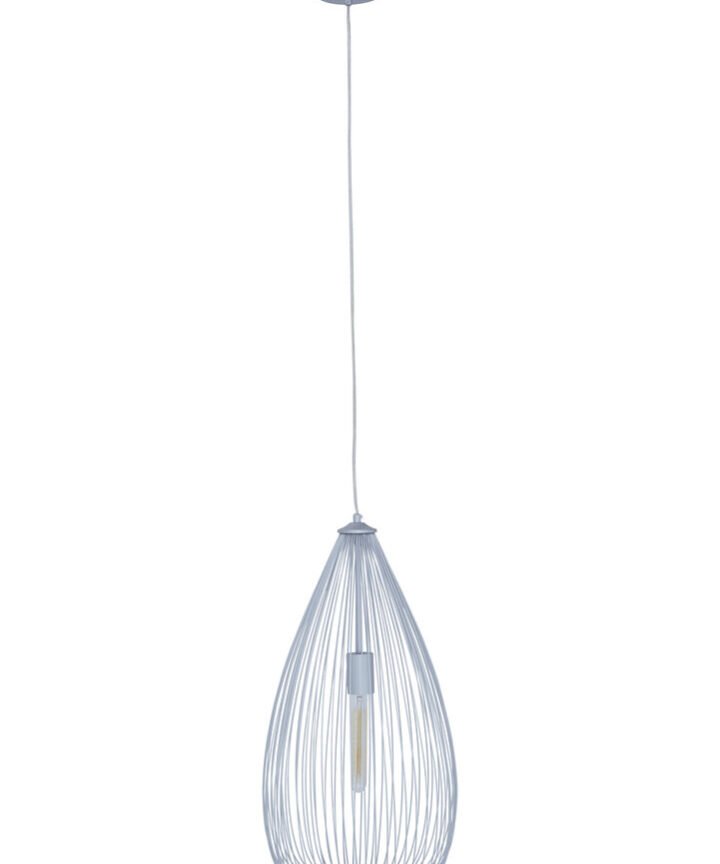 Lavis Teardrop Silver Pendant Light