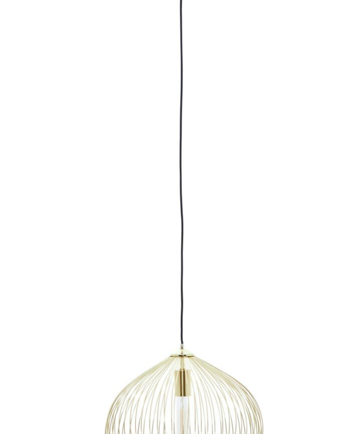 Lavis 1 Bulb Gold Finish Pendant Light