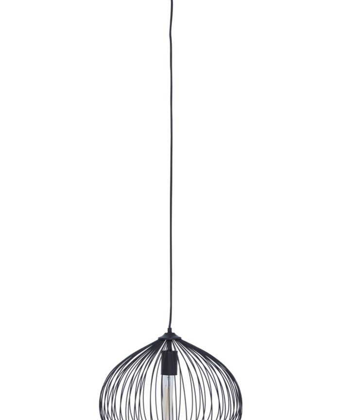 Lavis Black Finish Pendant Light