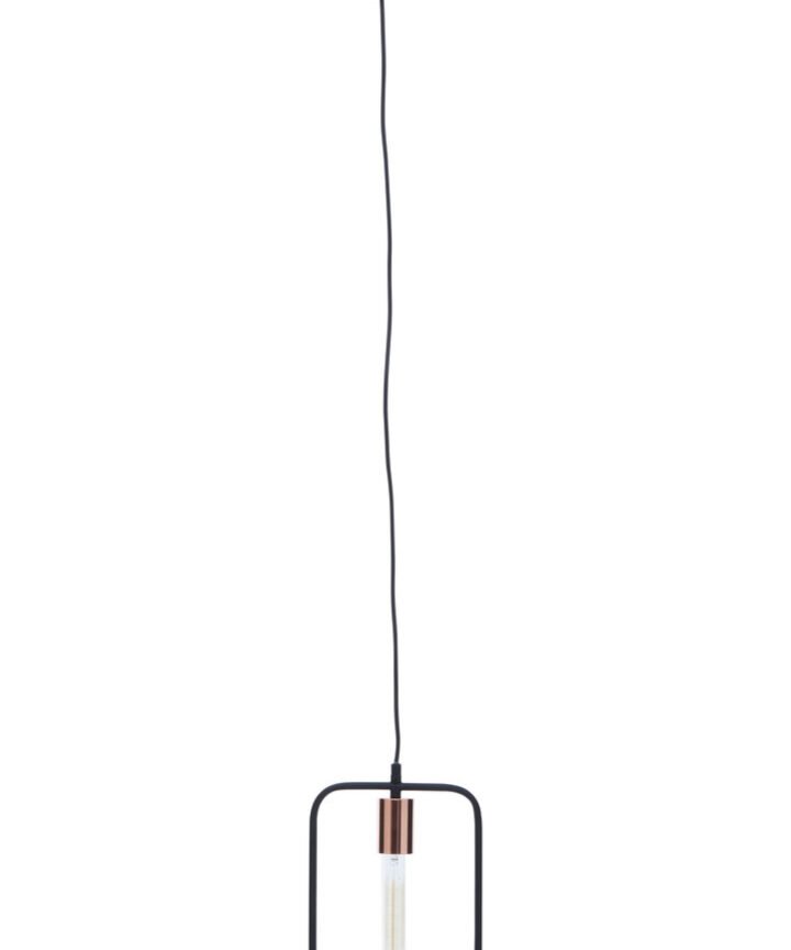 Lavis Black And Copper Finish Pendant Light