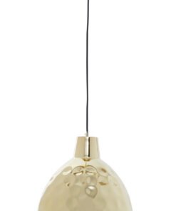 Leni Gold Finish Hammered Pendant Light 35cm