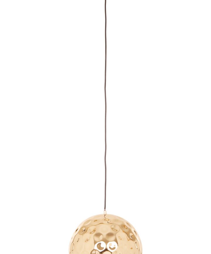 Leni Gold Finish Dome Pendant Light