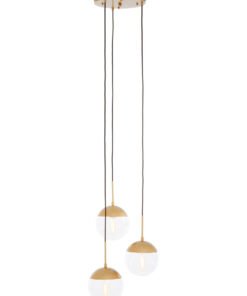 Revive Gold Finish 3 Bulb Pendant Light