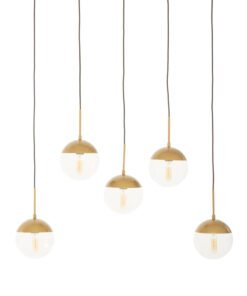 Revive Gold Finish Glass Shades Pendant Light