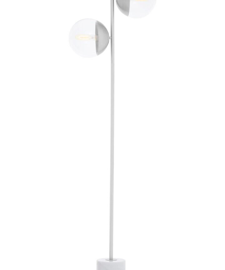 Revive Chrome Finish 2 Light Floor Lamp