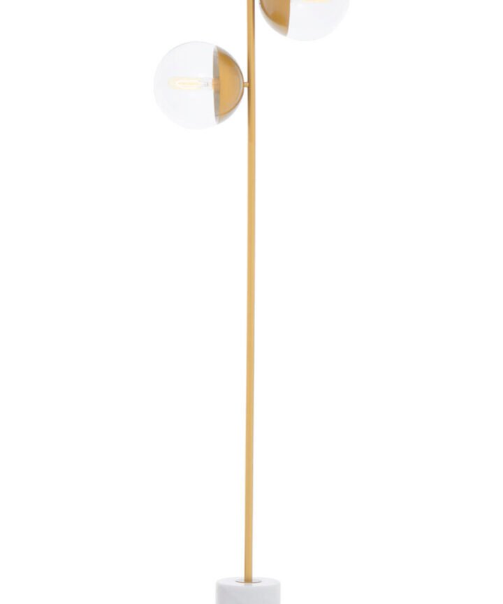 Revive Two Light Gold Finish Floor Lamp