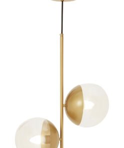 Alternative view of Revive Gold Finish Pendant Light With Two Glass Shades