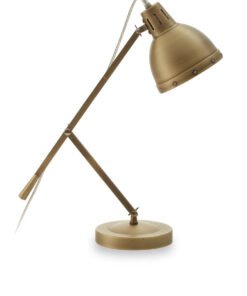 Jasper Adjustable  Desk Lamp in Brass Finish
