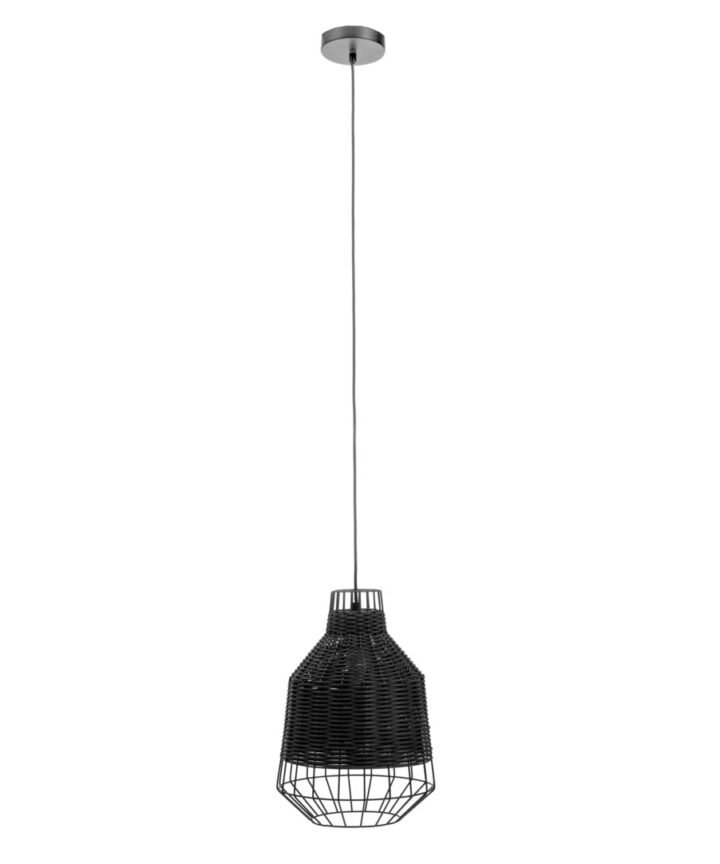 Jaya Black Rattan Pendant Light