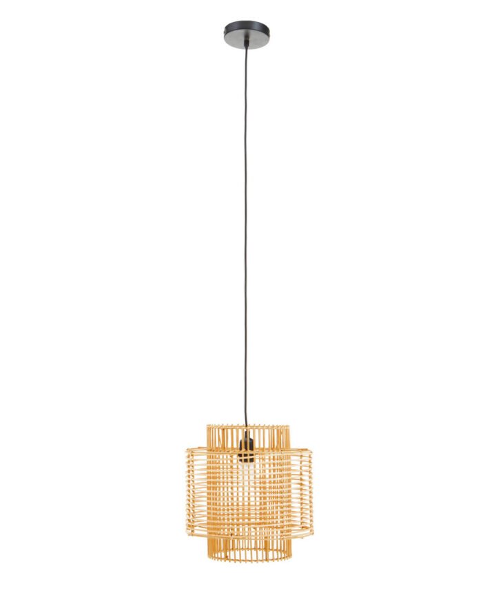 Jaya Natural Rattan Overlapping Pendant Lamp