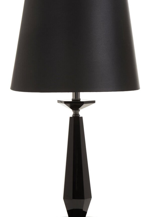 Hexum Black Crystal Glass Table Lamp