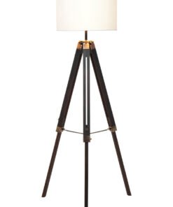 Malvern Tripod Floor Lamp With Black Base