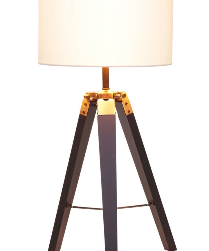 Malvern Tripod Table Lamp With Black Base