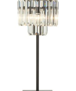 Kensington Townhouse Iron and Crystal Table Lamp