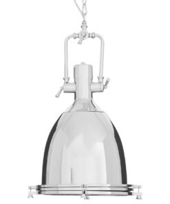 Lexington Large Chrome Plain Pendant Light