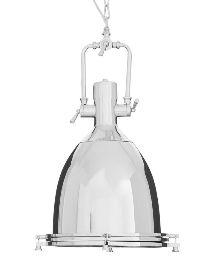 Lexington Large Chrome Plain Pendant Light