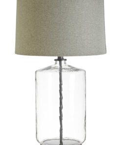 Unita Table Lamp With Grey And Black Shade