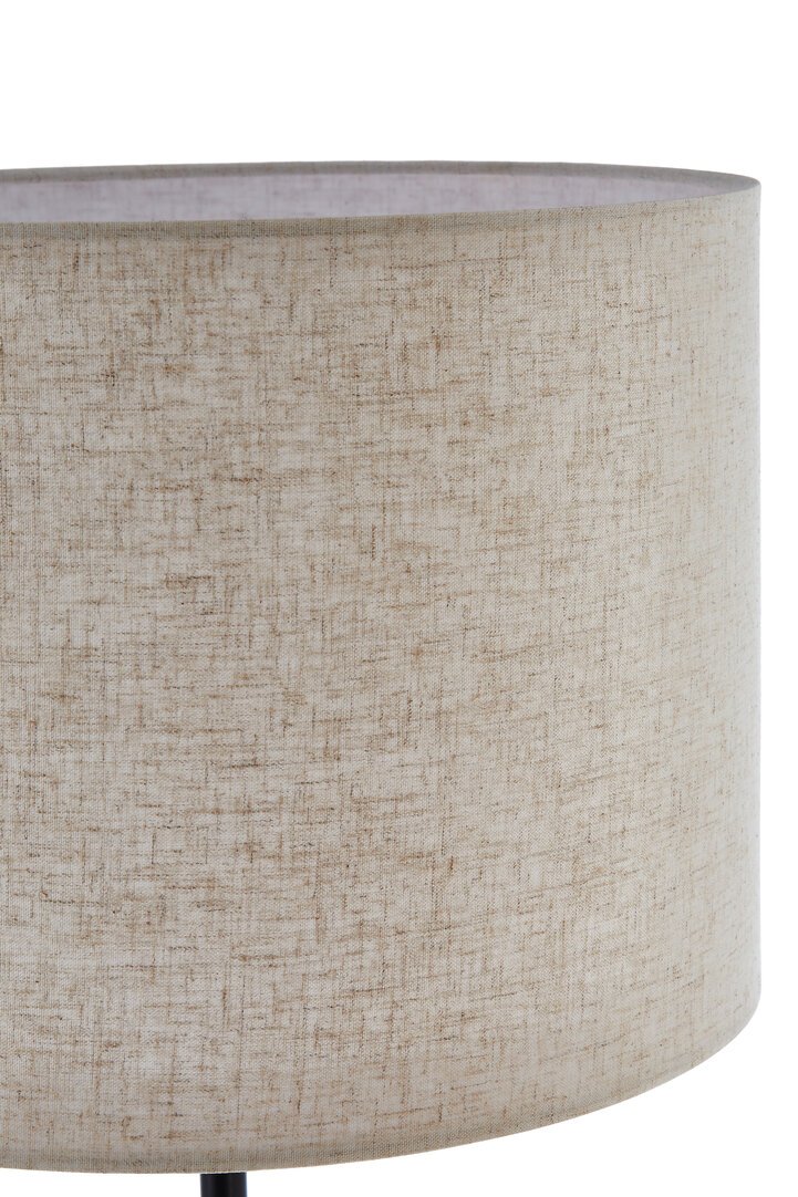 Murdoch Natural Linen Shade With White Marble Base Floor Lamp - Image 4