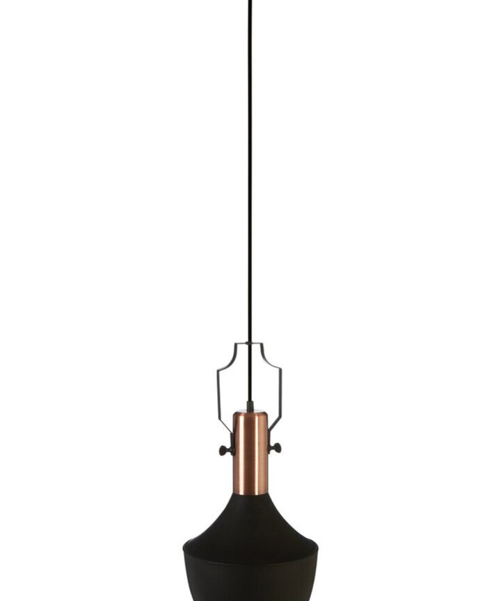 Argo Medium Pendant Light in Black and Copper