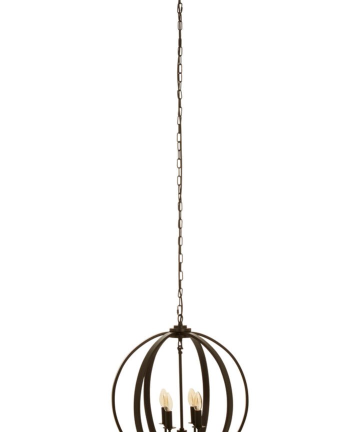 Censer Black Metallic Pendant Light