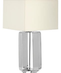 Alternative view of Argent Table Lamp with Cream Shade