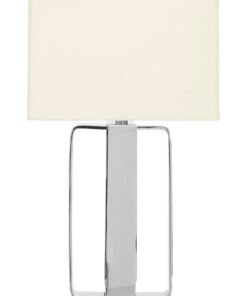 Argent Table Lamp with Cream Shade