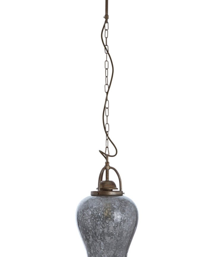 Terina Antique Silver Finish Pendant Light.