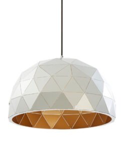Alternative view of Mateo Small Silver Dome Pendant Light