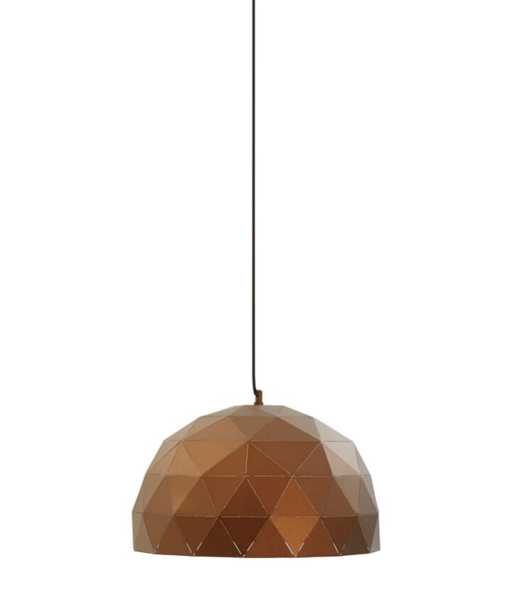 Mateo Medium Coffee Dome Pendant Light