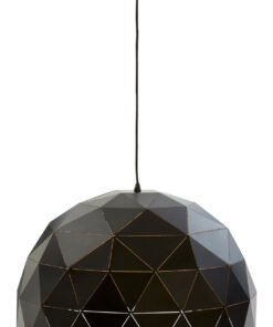 Alternative view of Mateo Large Black and Copper Dome Pendant Light