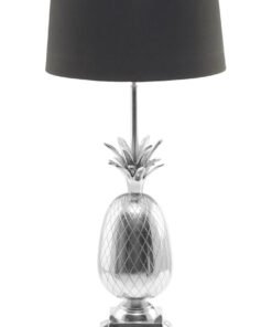 Alternative view of Boho Nickel Finish Pineapple Table Lamp