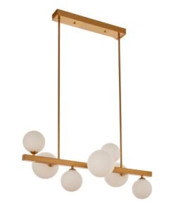 Alternative view of Abira Bronze 7 Light Pendant Lamp