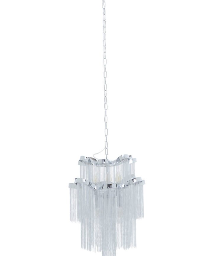 Lerici 2 Tier 6 Light Chrome Pendant 51cm