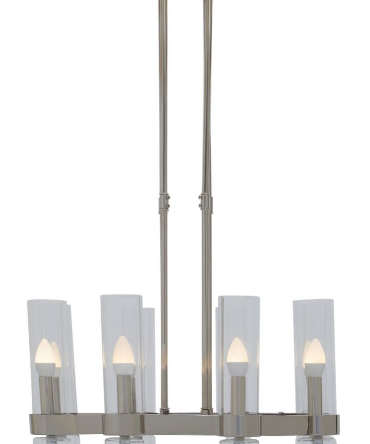 Alexis 8-Light Nickel Finish Ceilingt Light
