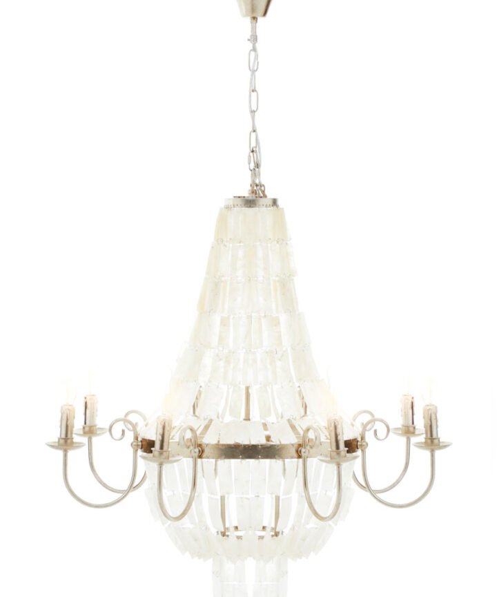 Elena 8 Bulb Seashell Chandelier