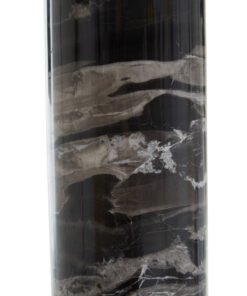 Alternative view of Ebony Black Marble Table Lamp with Ivory Shade