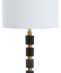 Elin Black Marble and Brushed Gold Table Lamp