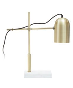 Equipoise Gold and Marble Adjustable Desk Lamp