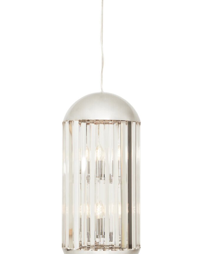 Kensington Townhouse Chrome Finish 6 Bulb Pendant Light
