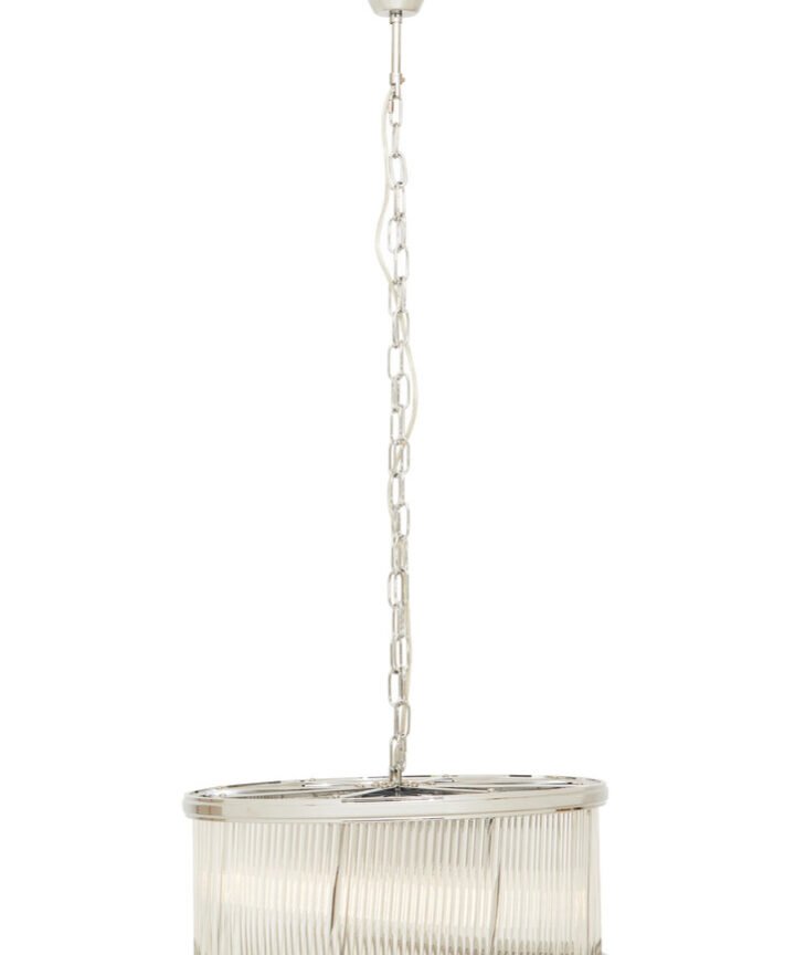 Kensington Townhouse Nickel Pendant Light