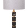 Marmo Grey Fabric Shade Table Lamp