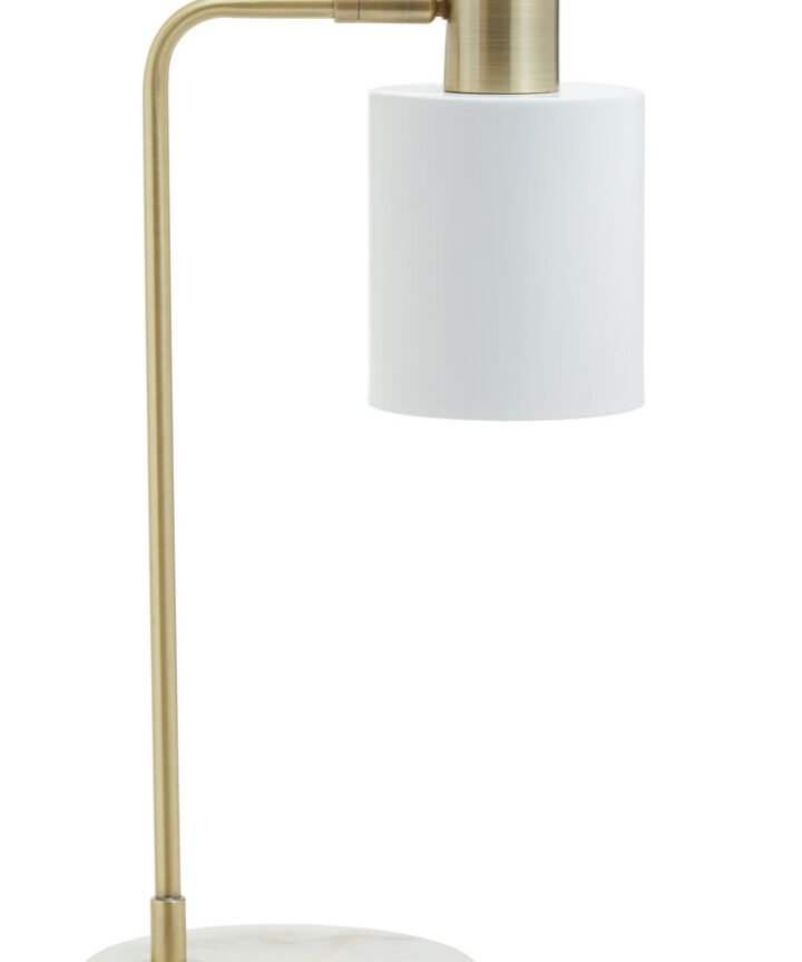 Newton White Shade Desk Lamp