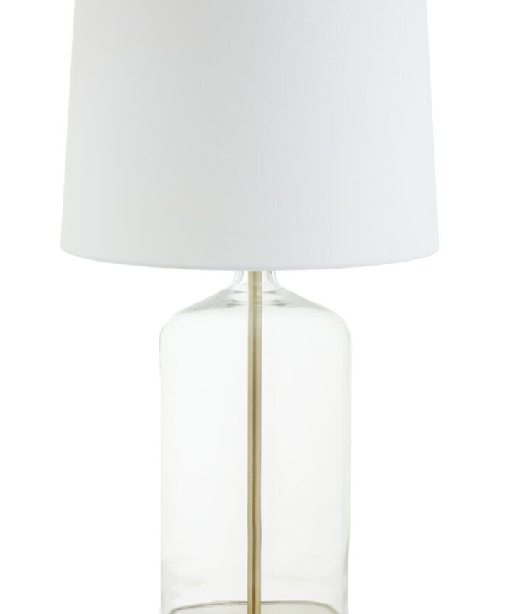 Nadia White Fabric Shade Table Lamp