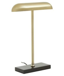 Alternative view of Newton Brass Finish Desk Lamp