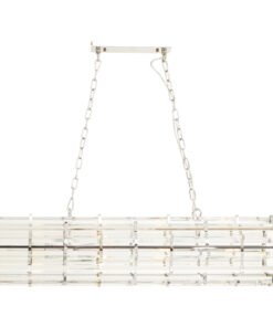 Alternative view of Karli Chrome Eight Bulb Pendant Light