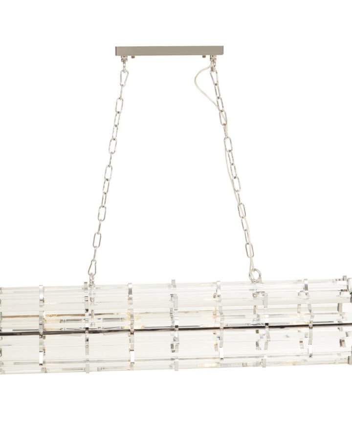 Karli Chrome Eight Bulb Pendant Light